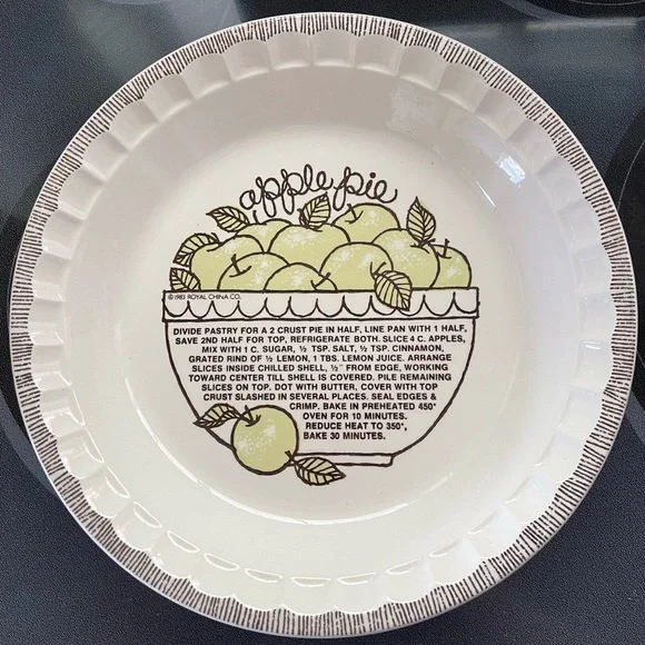 Country Harvest vintage pie plate - Picture 1 of 2